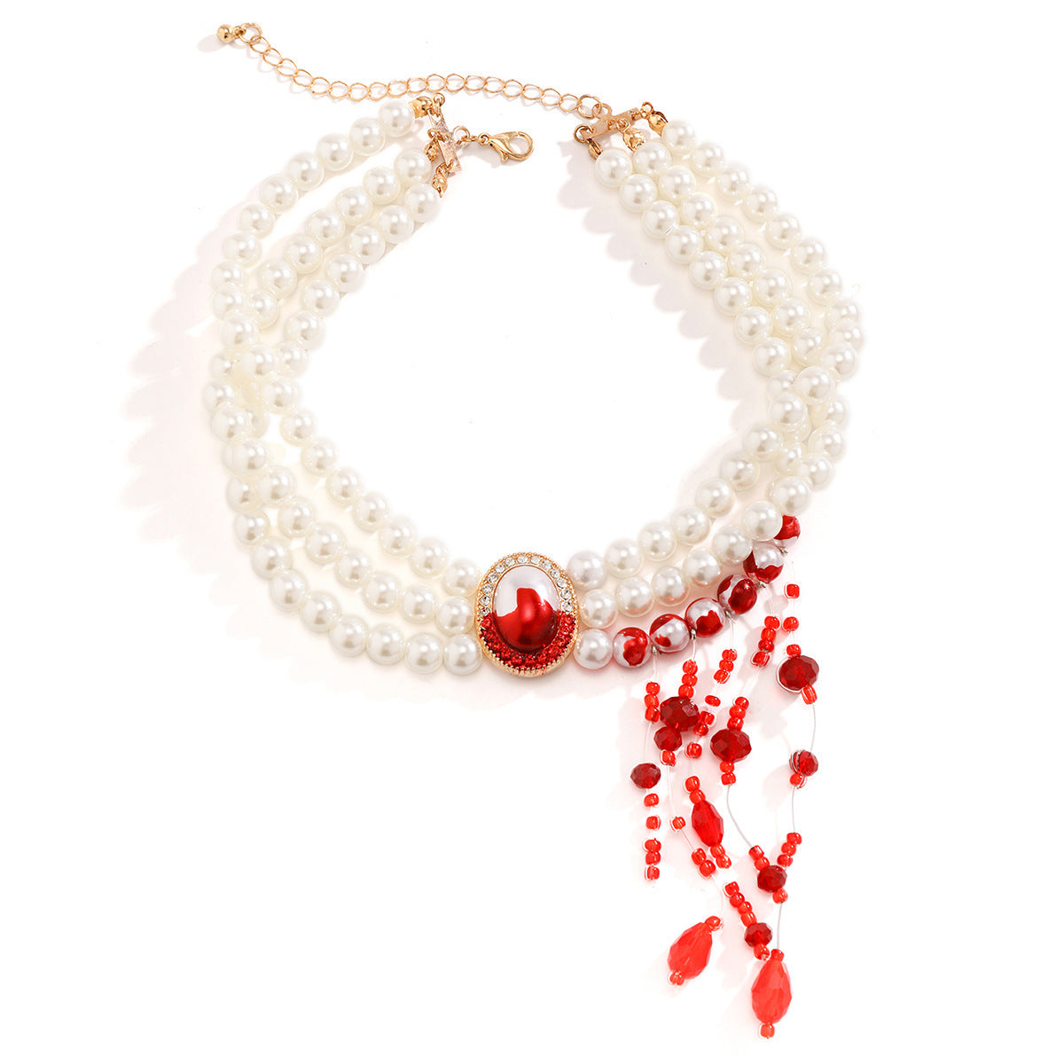 Halloween Pearl Collar Retro Gothic Style Jewelry & Accessories