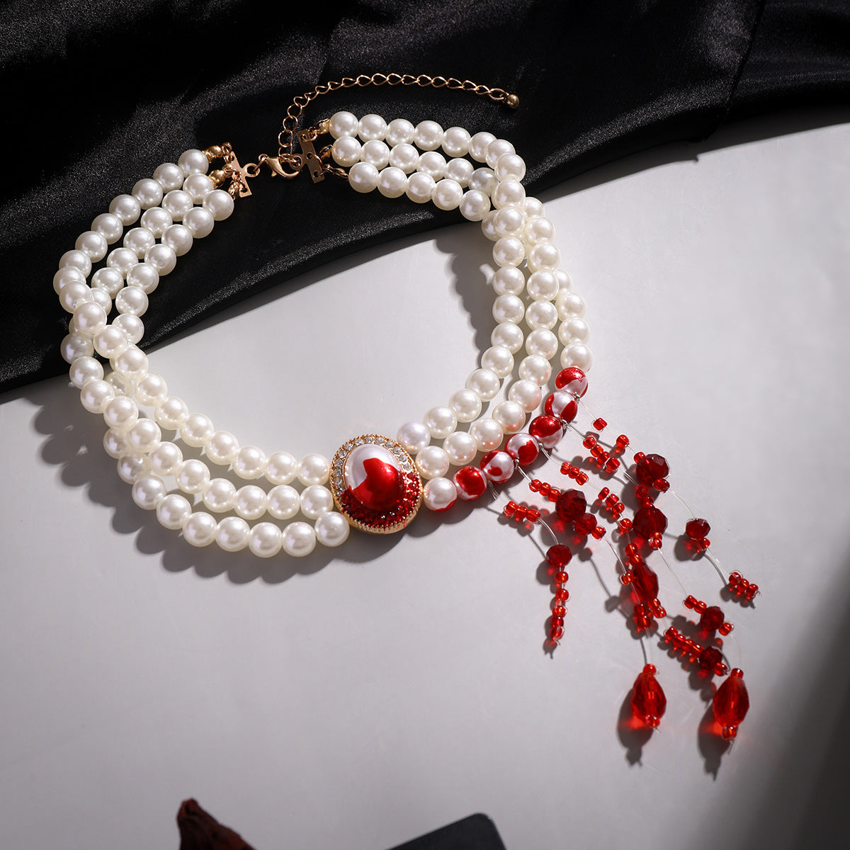 Halloween Pearl Collar Retro Gothic Style Jewelry & Accessories