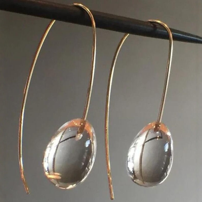 Ornament Simple Personality Glass Ball Ear Ring Jewelry/Accessories