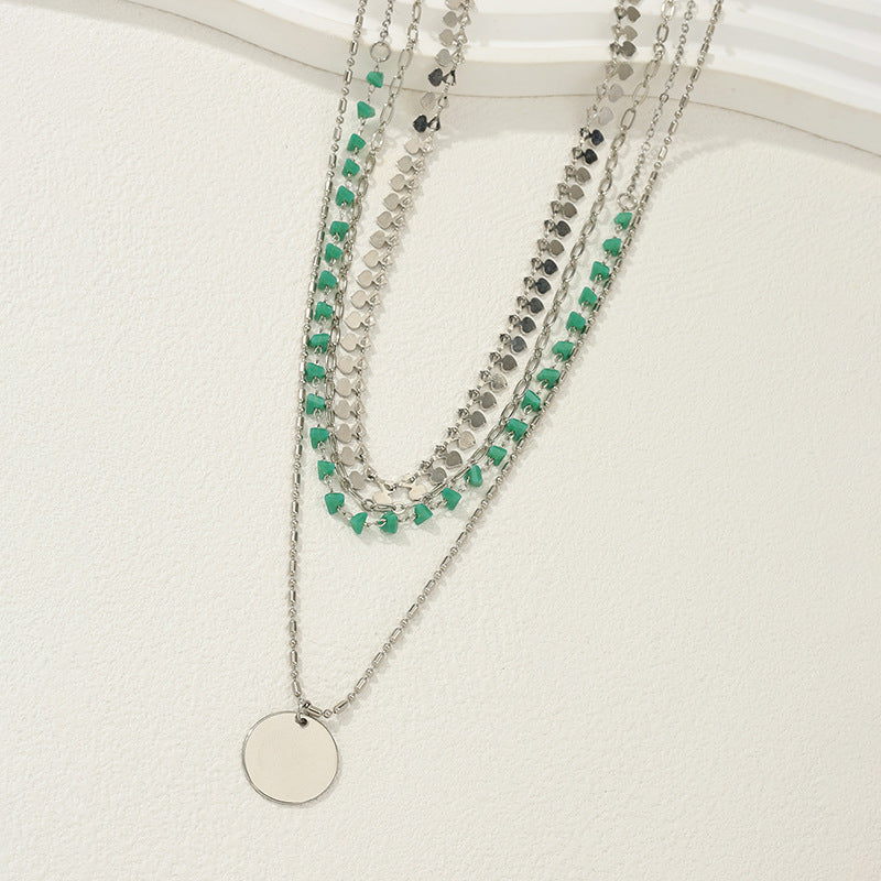 Four Twin Necklace Suit Vintage Pendant Women's Jewelry/Accessories