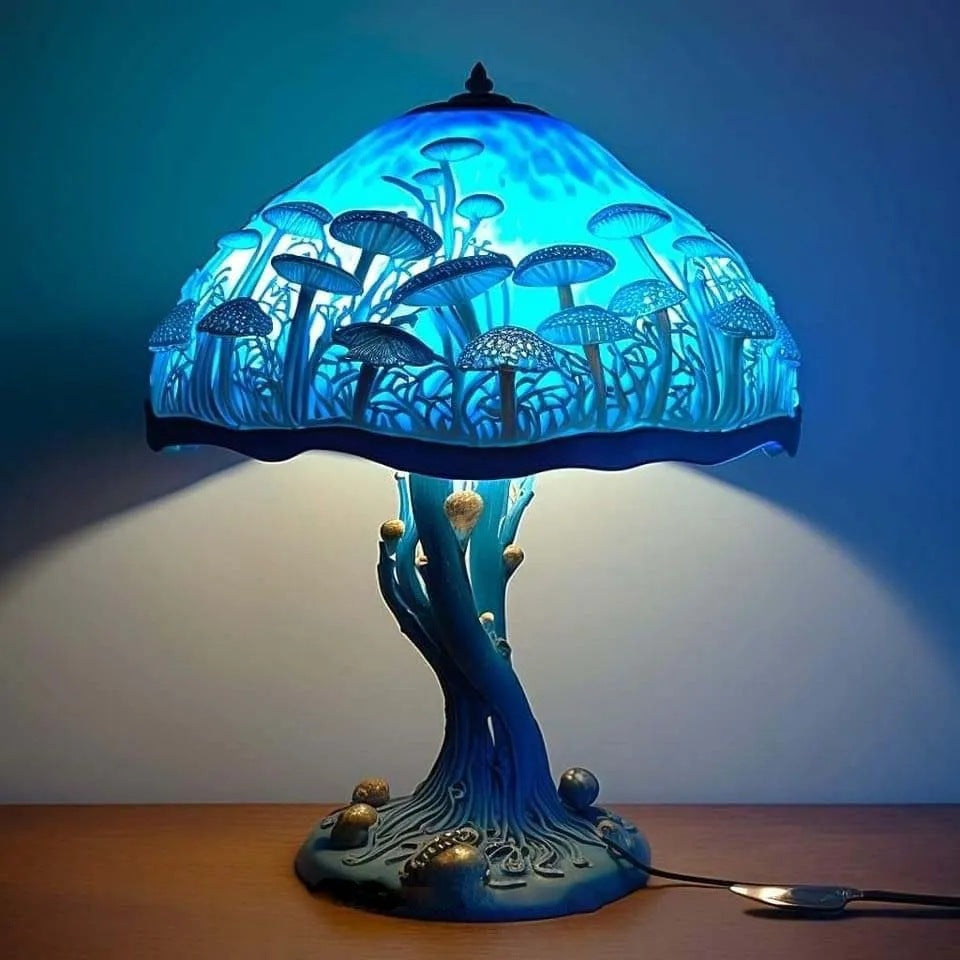 Colored Glass Plant Series Desk Lamp Lighting Home Essentials