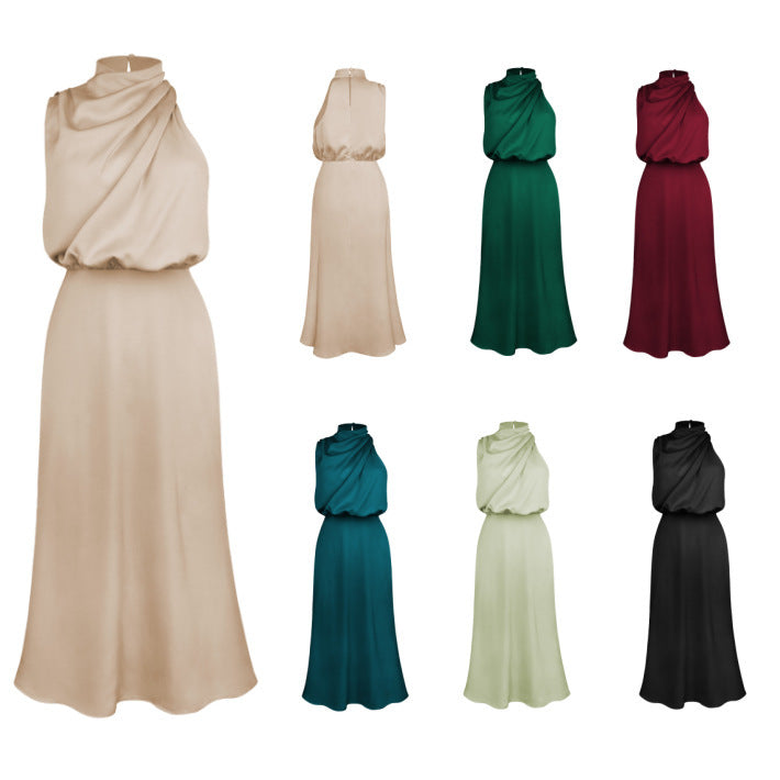 Summer Sleeveless Dress Ins Fashion Elegant Evening Party Club Clothing For Women's Garments Apparel / Clothing