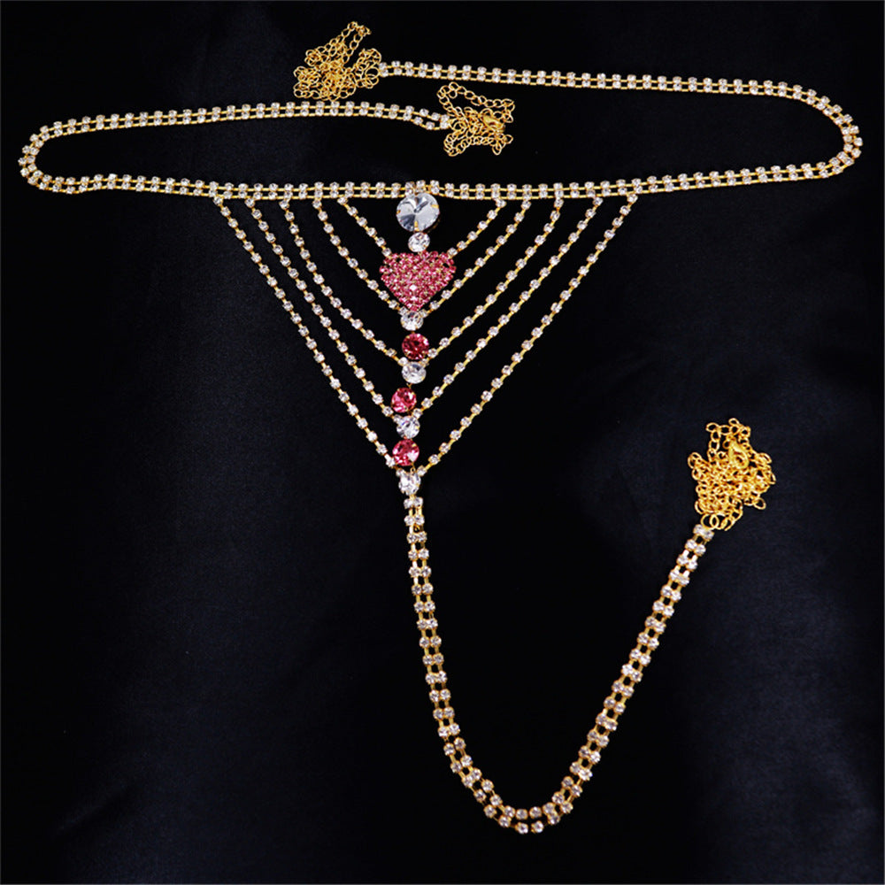Bijoux de corps en strass pour femme