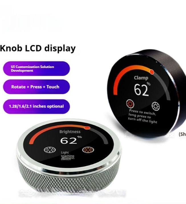 Knob Screen Round Display Small Household Appliances Central Control Audio Aluminum Alloy Home Essentials