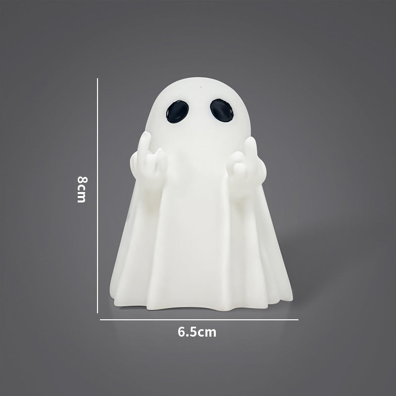 Halloween Middle Finger Love Ghost Home Ornaments