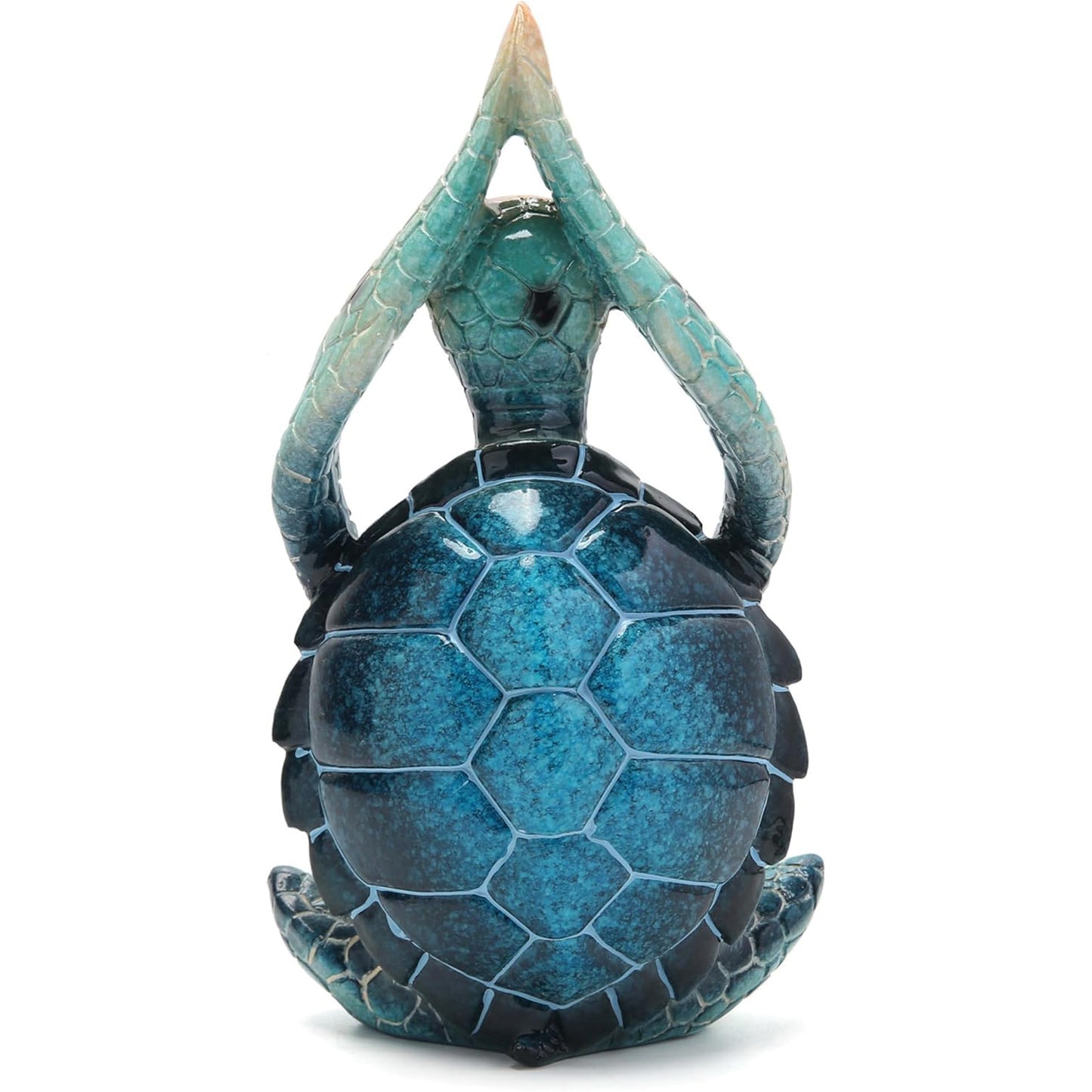 Sea Turtle Meditation Yoga Decor Garden Figurine Sea Turtle Meditating Coastal Beach Decorations Zen Yoga Resin Statue For Home Office Decorations Put The Palm Separate Home Ornaments