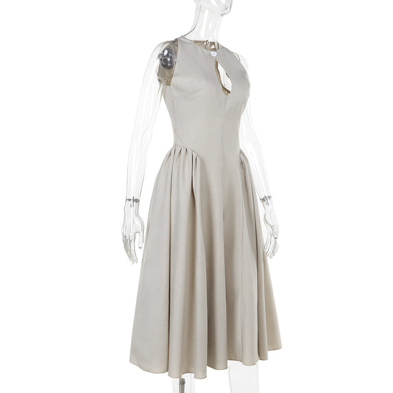Women's Summer Fashion Hollowed-out A- Line Dress Women's Garments Apparel / Clothing
