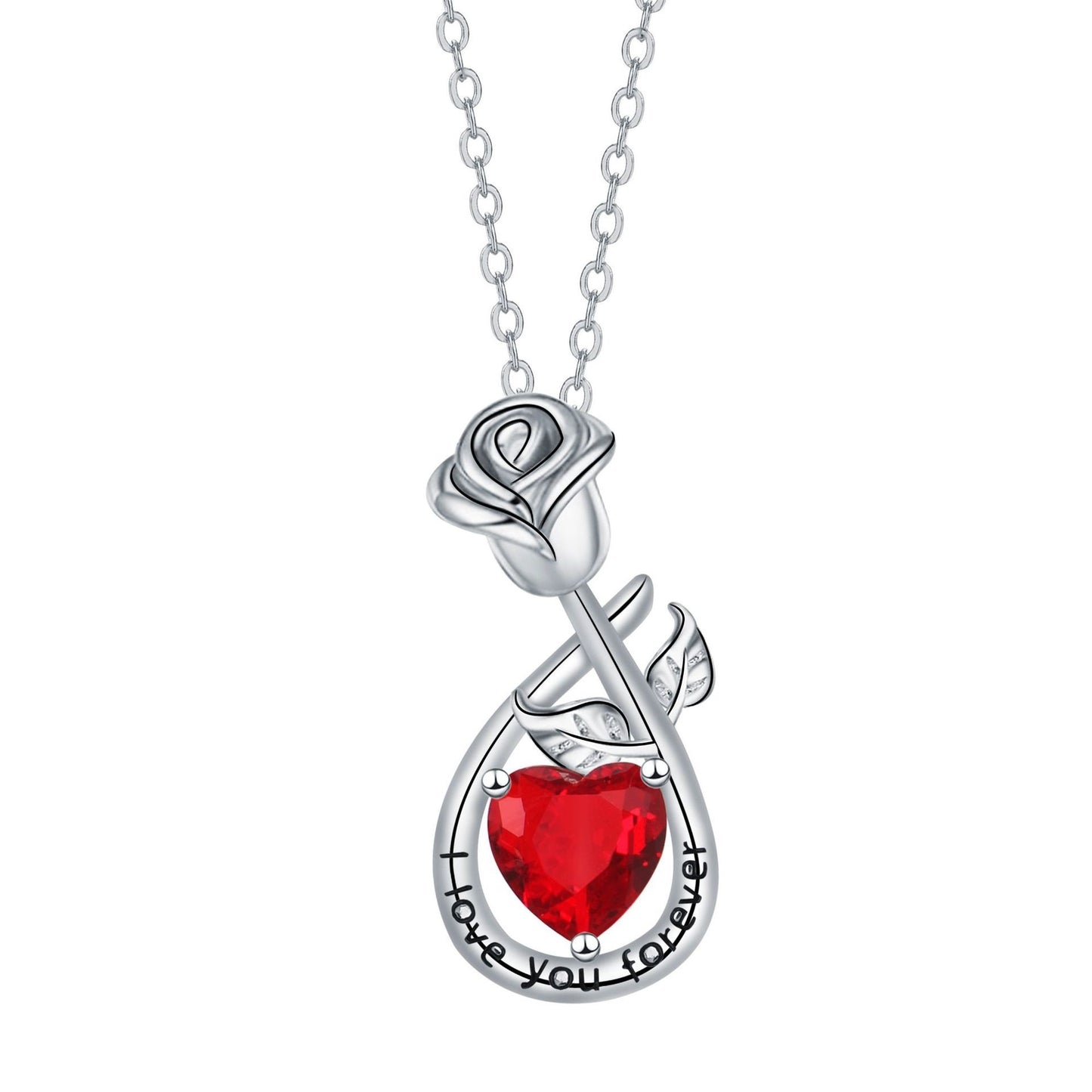 Rose Pendant Necklace Valentine's Day Gift For Girlfriend Jewelry/Accessories