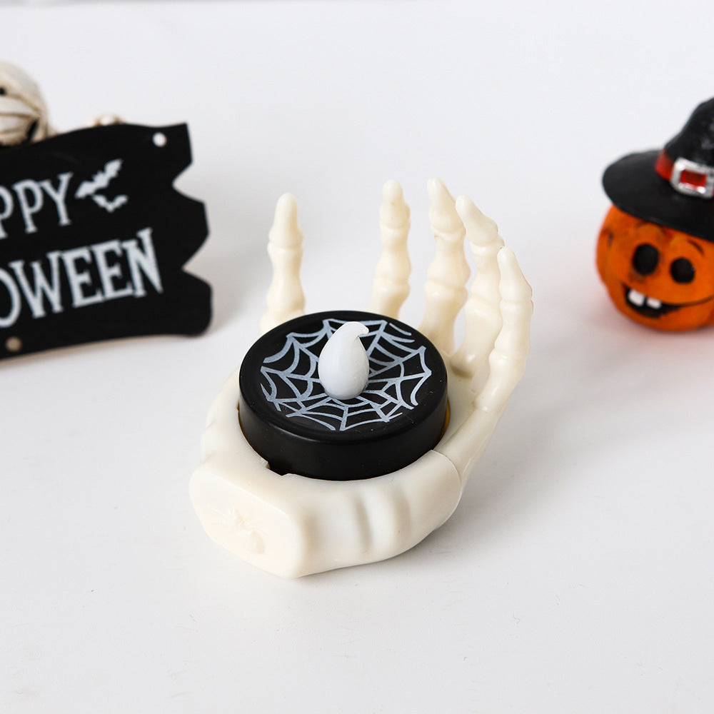 Halloween Small Night Lamp LED Electronic Luminous Decorative Palm Candle Light Home Ornaments