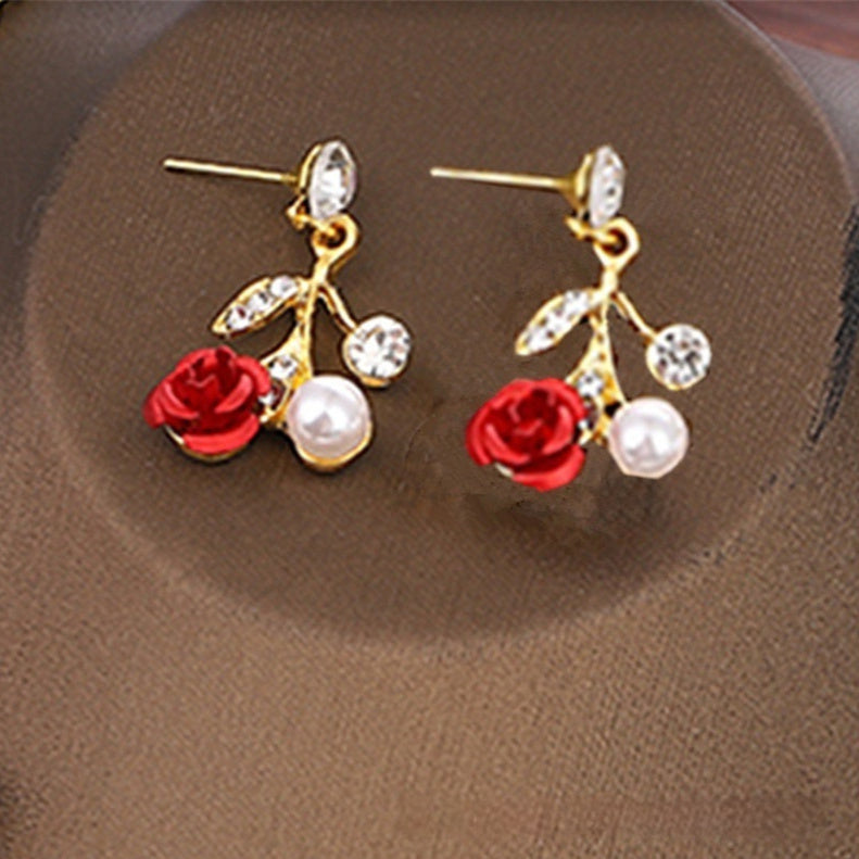 Daily Vintage Earrings Light Luxury Elegant Water Drops Jewelry/Accessories