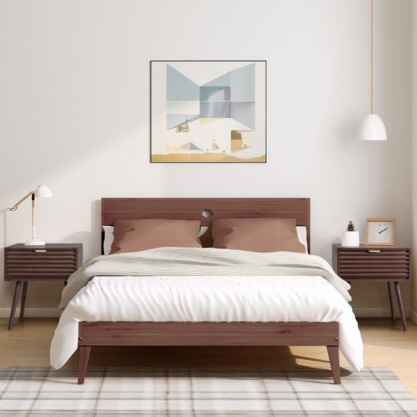 49x37.5x55cm 1 Drawer Bedside Table