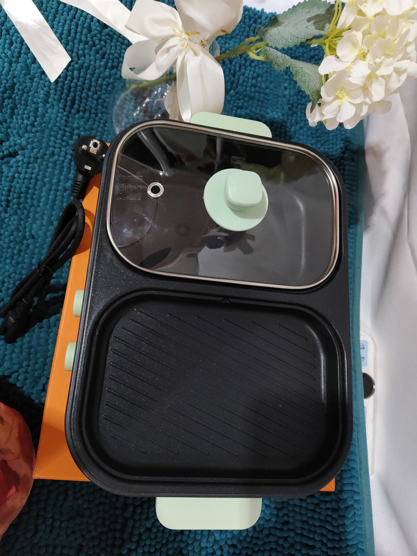 Roast All-in-one Pot Household Multi-functional Cooking Pot Electric Roaster Pan Appliances Home Essentials