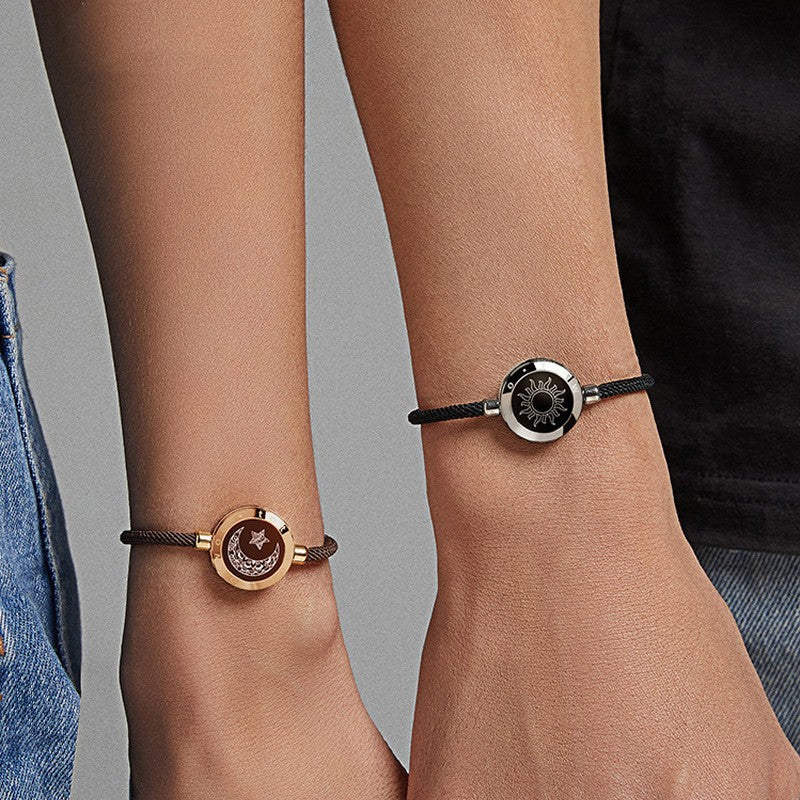 Bracelet couple intelligent Sun-Moon