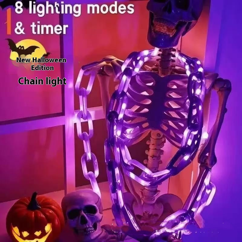 LED Waterproof Battery Box Halloween Decoration Atmosphere Lighting Chain Home Ornaments