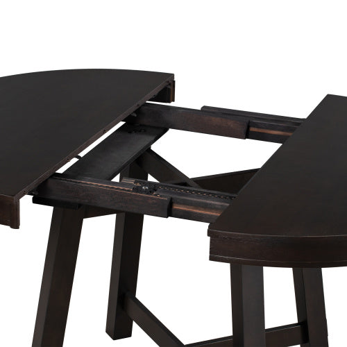 Table à manger circulaire extensible