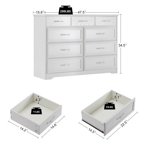 9-drawer Long Dressing Table Furniture