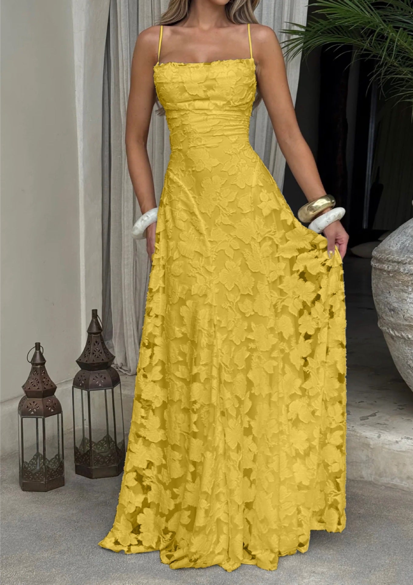 Summer Women's Sexy Sling Chiffon Elegant Backless Dress Women's Garments Apparel / Clothing