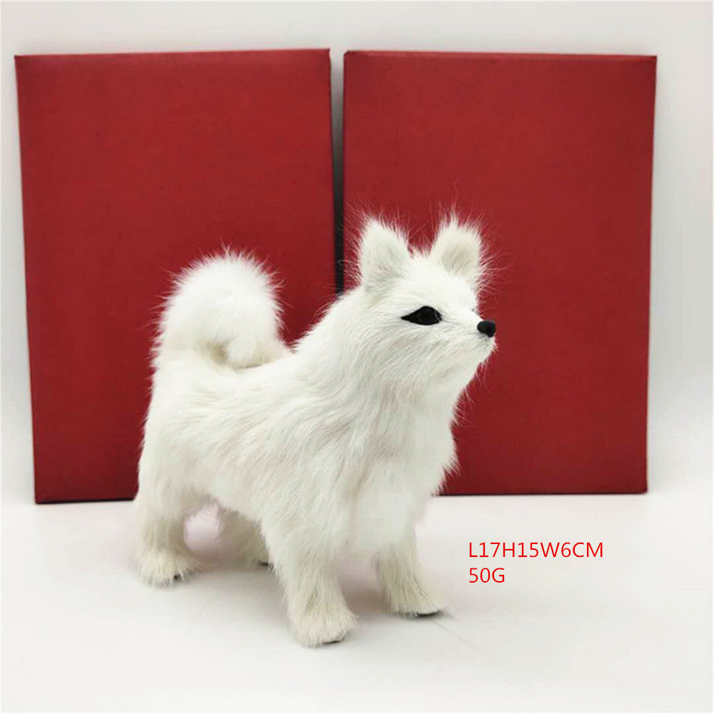 White Home Samoyed Dog Crafts Home Ornaments