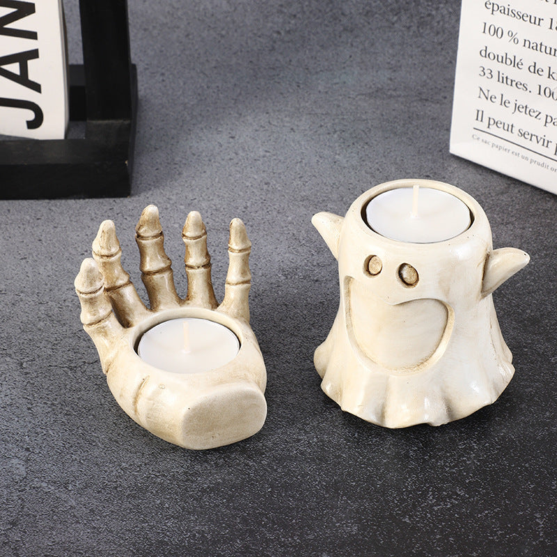 Halloween Pumpkin Candle Holder Creative Decorative Candlestick Home Ornaments