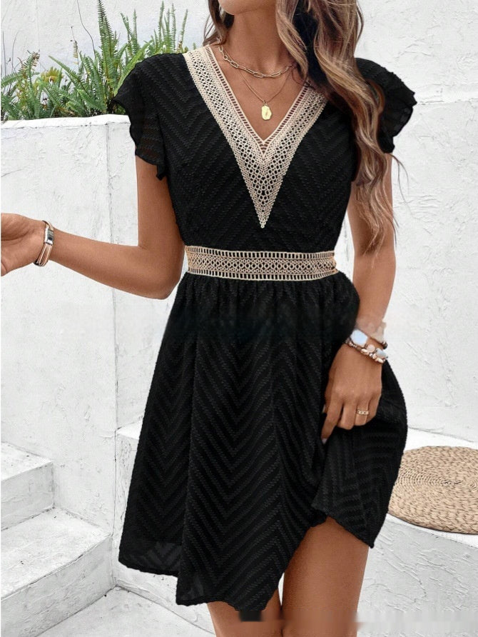 Personality Female Summer Ice Silk Dress Women's Garments Apparel / Clothing