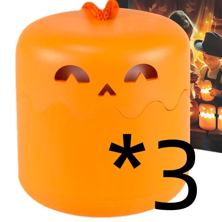 Halloween Pumpkin Lamp Foldable Portable Small Night Lamp Home Ornaments