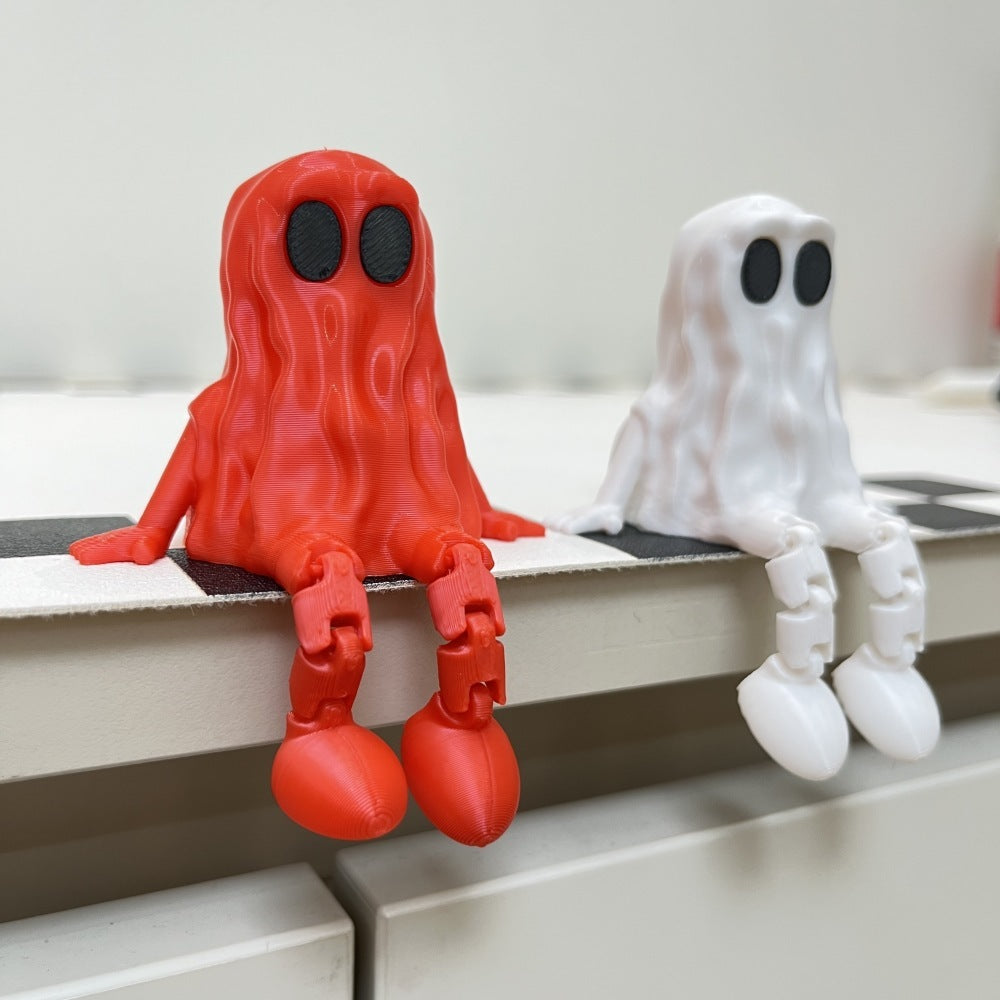 3D Printing Halloween Ghost Movable Joint Home Ornaments