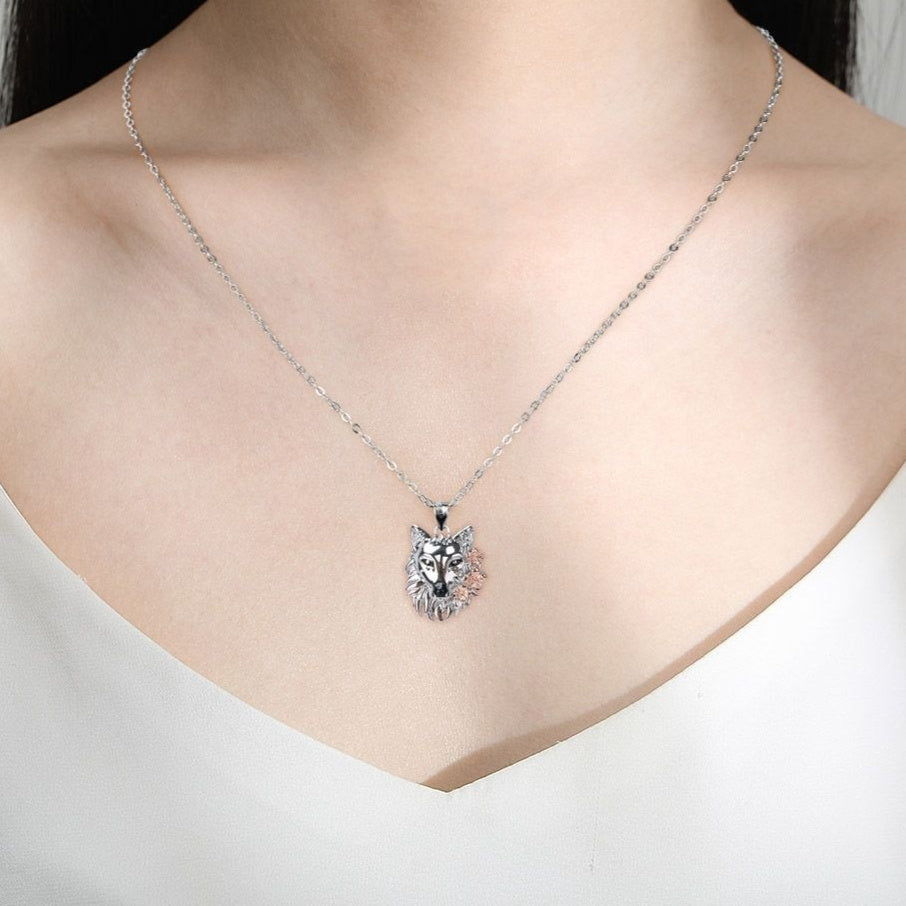 Retro Domineering Wolf Head Necklace European And American Personalized Trendy Jewelry Jewelry/Accessories