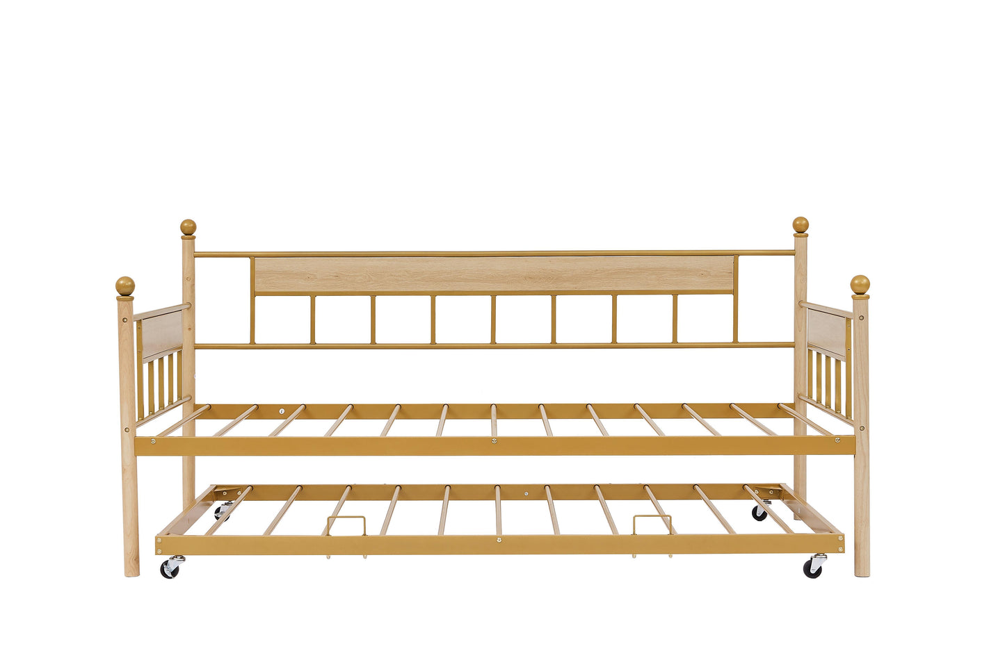 Metal-framed Sofa Bed With Double Bed, Gold