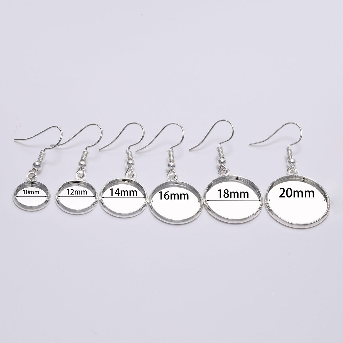 DIY Jewelry Accessories Ear Hook Round Empty Holder Jewelry/Accessories