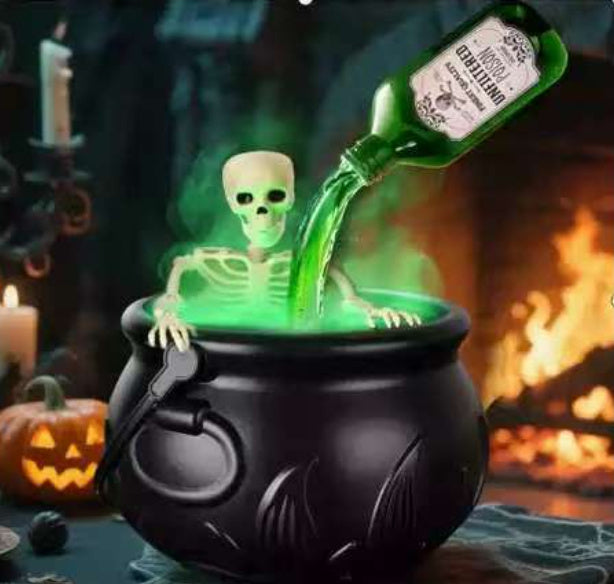 Halloween Black Wizard Bowl Magic Float Bottle And Diffuser Indoor Home Bar Magic Party Horror Ghost Props Halloween Decoration Home Ornaments
