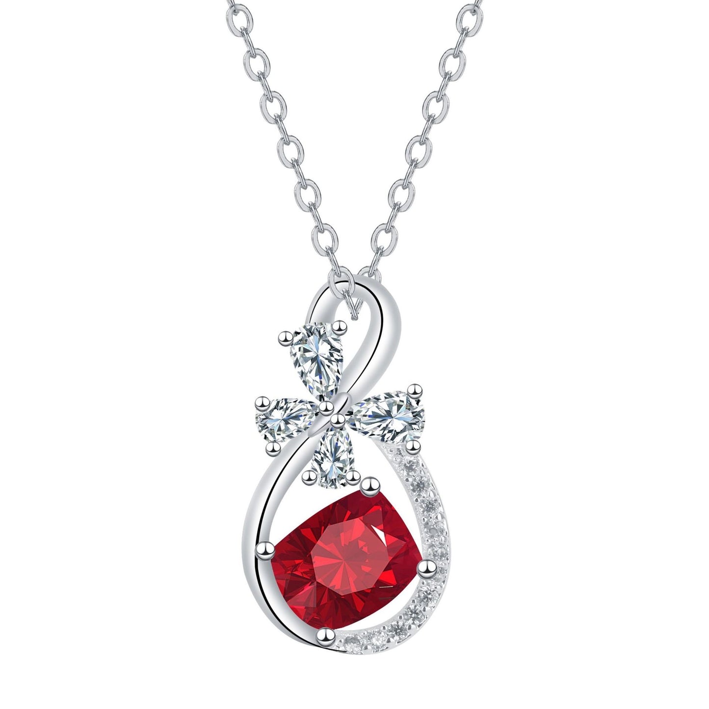 European And American Style Infinite Love Inlaid Necklace Women's High-grade Romantic Jewelry/Accessories