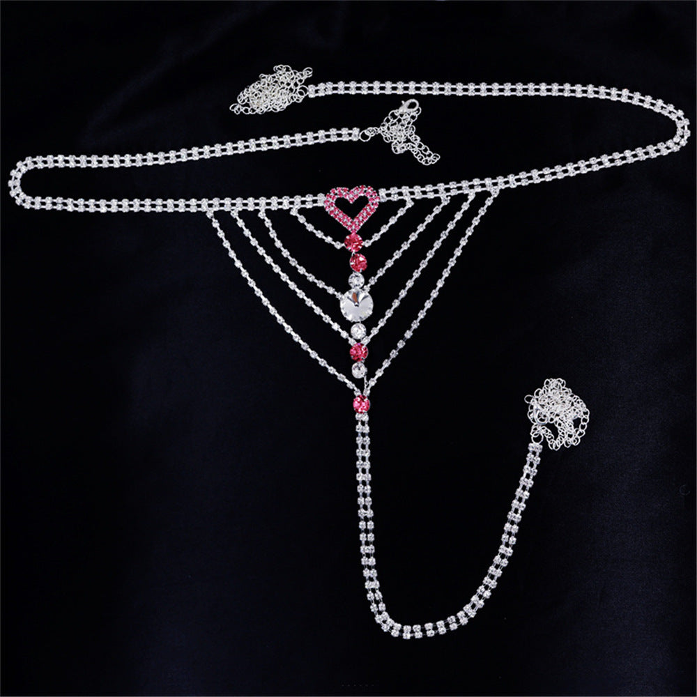 Bijoux de corps en strass pour femme