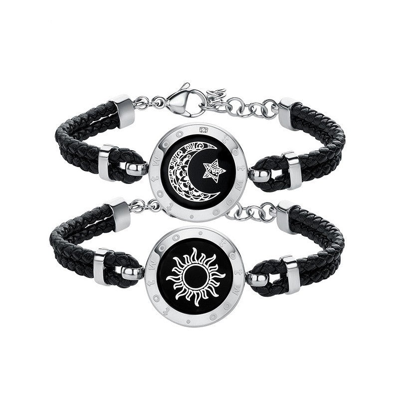 Bracelet couple intelligent Sun-Moon