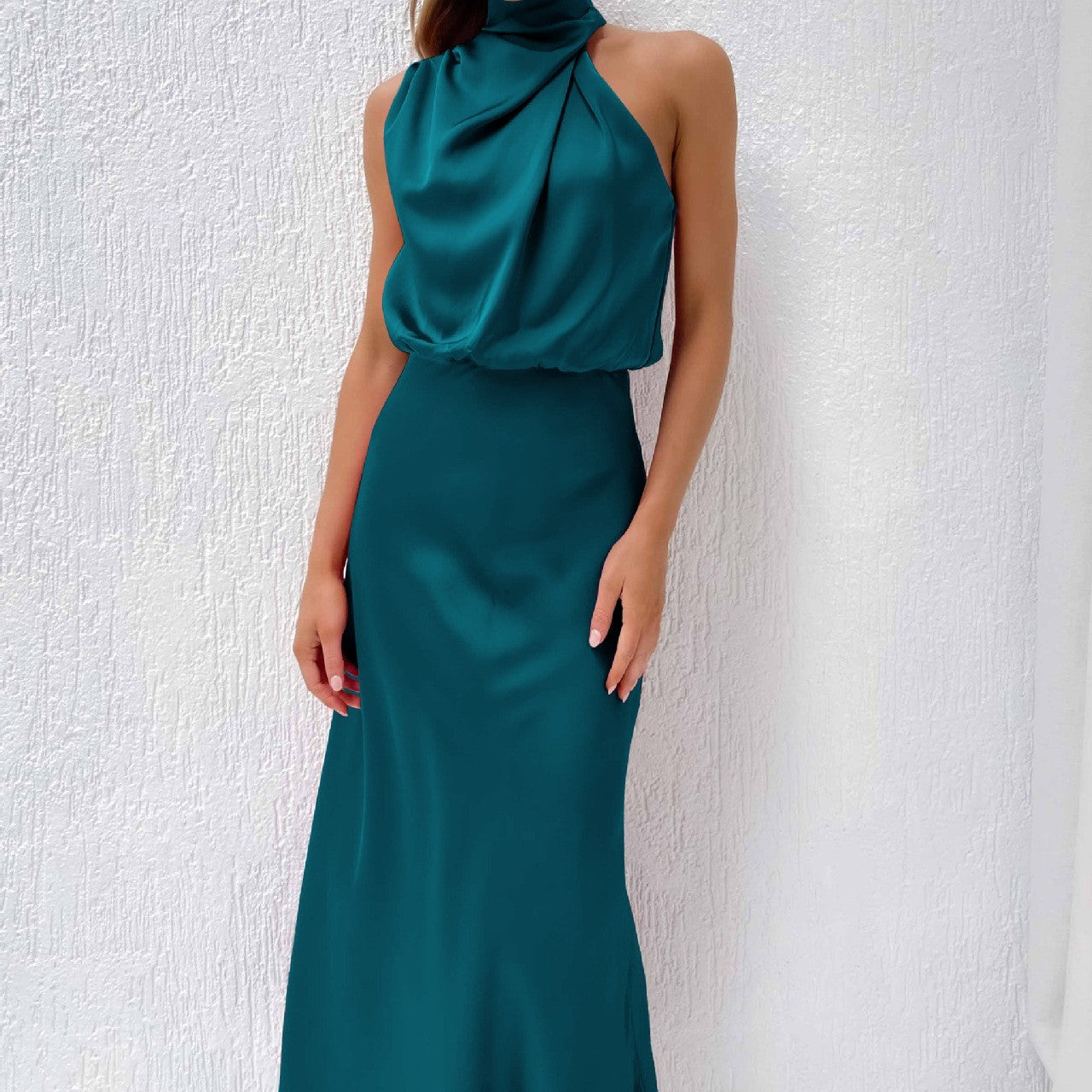 Summer Sleeveless Dress Ins Fashion Elegant Evening Party Club Clothing For Women's Garments Apparel / Clothing