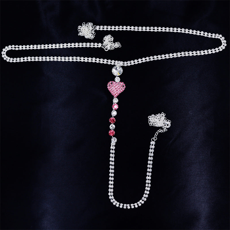 Bijoux de corps en strass pour femme
