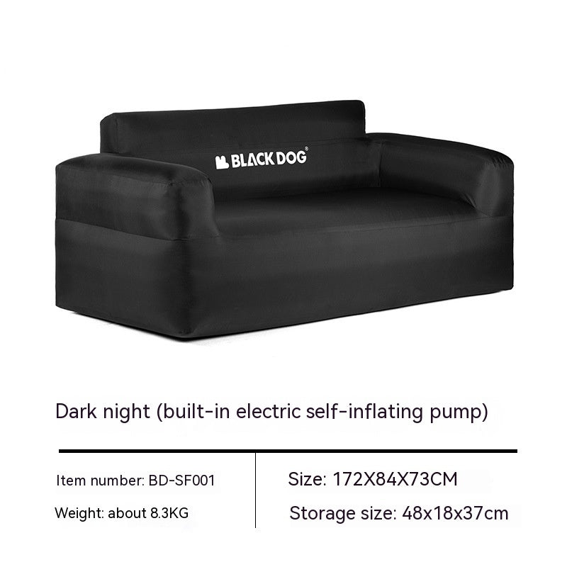Canapé gonflable double d'extérieur, lit flottant portable pour camping et pique-nique
