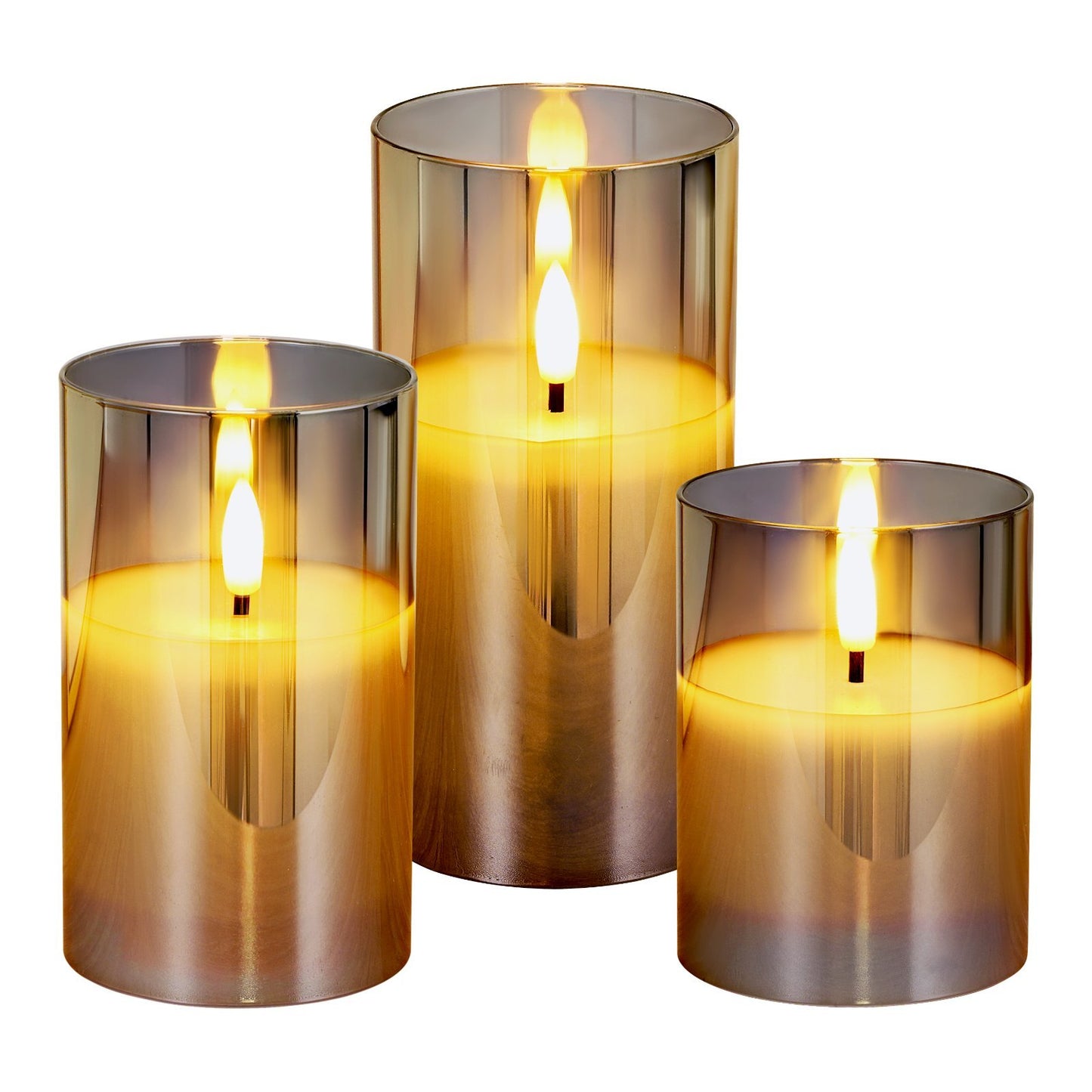Flameless LED Candles 3 Pack Battery Operated Candles With Remote Control, Realistic Flickering Candles For Safe Ambiance Home Ornaments