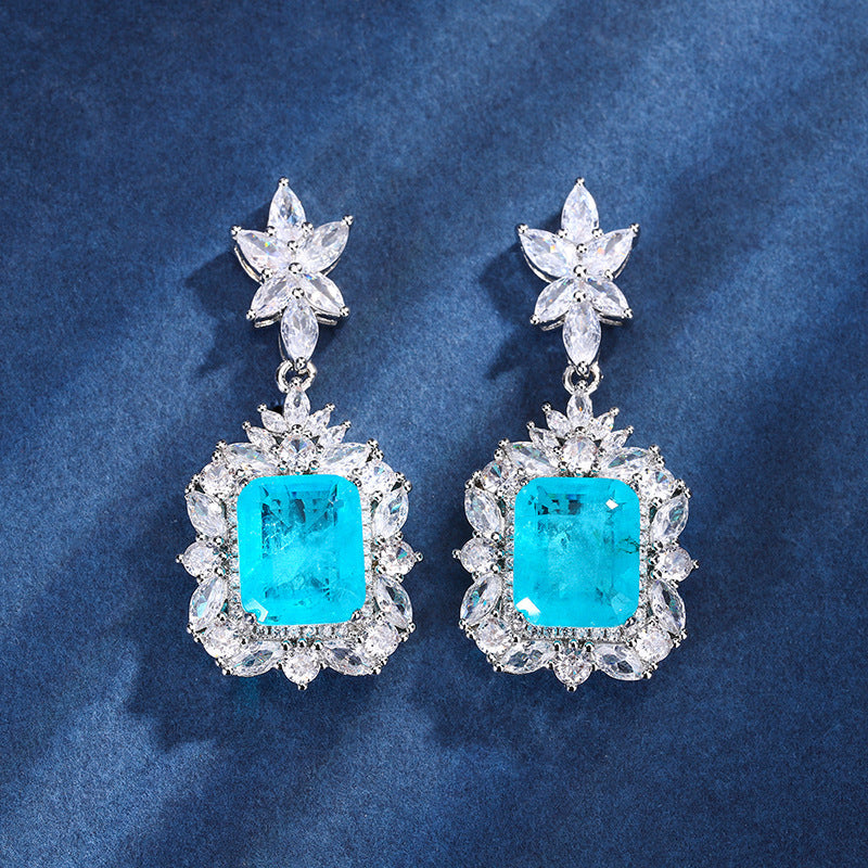 Jewelry Copper Sole Gold Plated Retro Square Suit Jewelry/Accessories