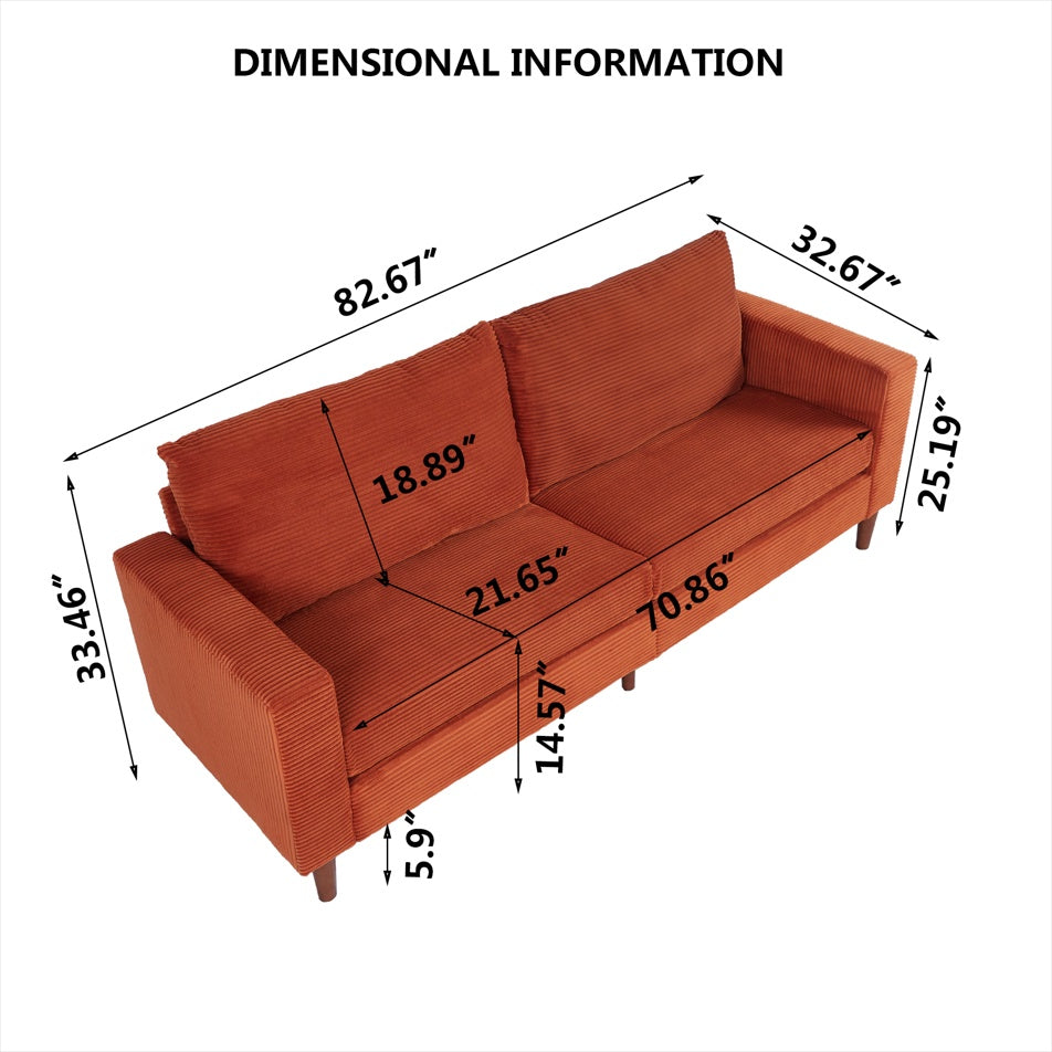 2139OR, Sofa Orange