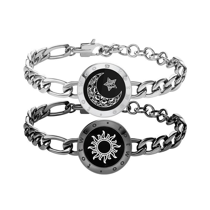 Bracelet couple intelligent Sun-Moon