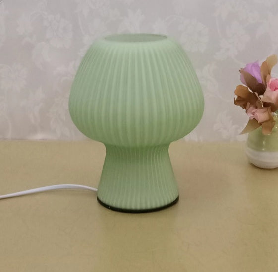 Glass Retro Bedside Table Lamp