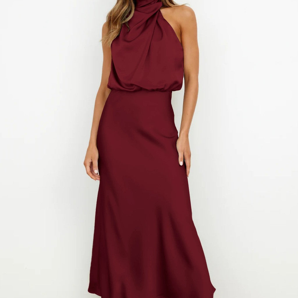Summer Sleeveless Dress Ins Fashion Elegant Evening Party Club Clothing For Women's Garments Apparel / Clothing
