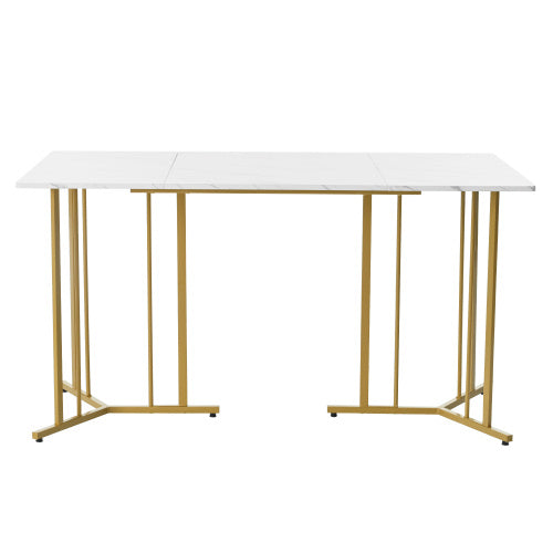Metal Framed Rectangular Dining Table Furniture