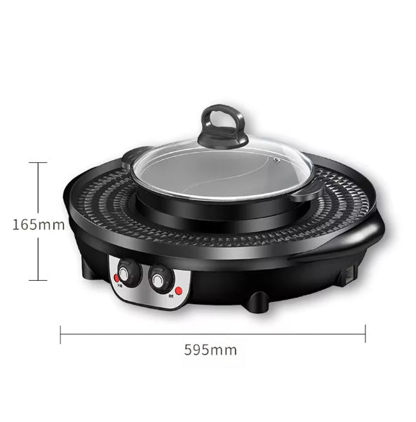 Hot Pot Barbecue All-in-one Pot Household Multi-functional Barbecue Plate Appliances Home Essentials