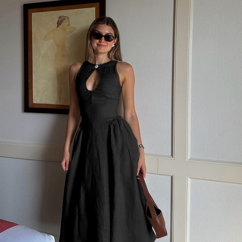 Women's Summer Fashion Hollowed-out A- Line Dress Women's Garments Apparel / Clothing