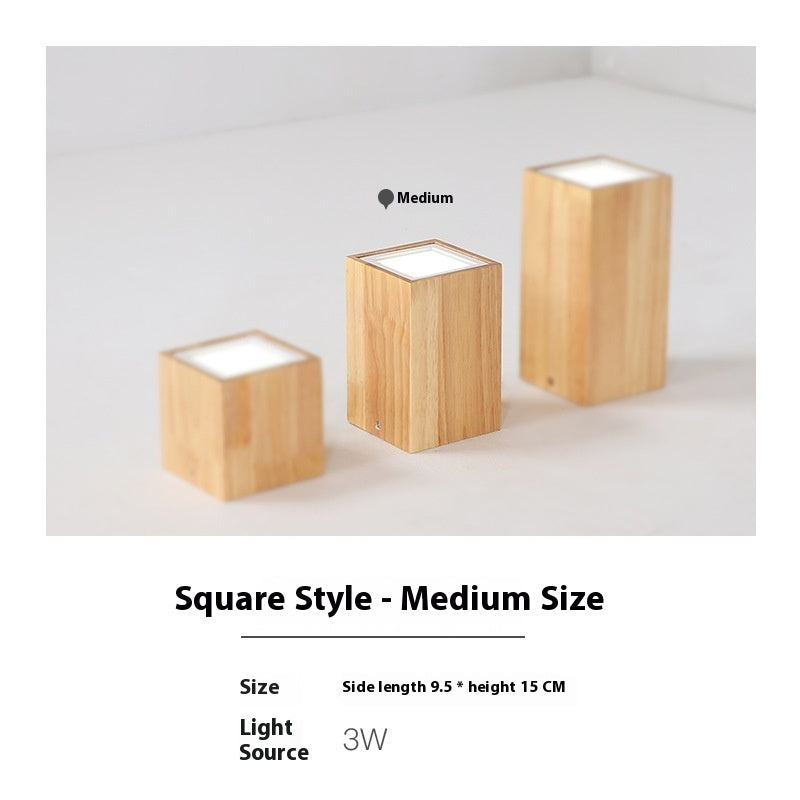 Creative Modern And Simple Solid Wood Aisle Balcony Surface Mounted Downlight Lighting Home Essentials