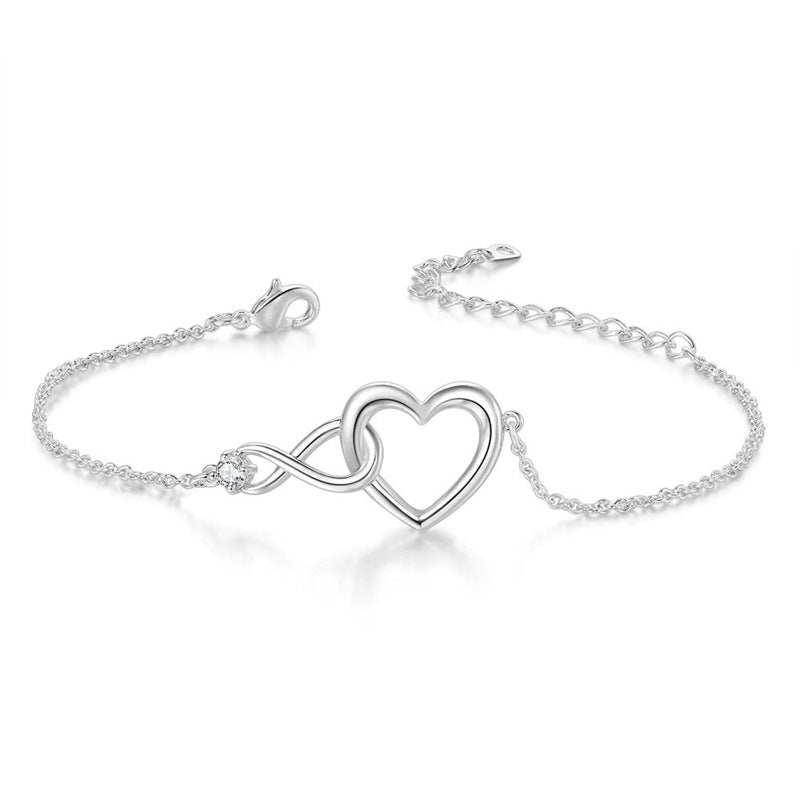 Heart-shape Bracelet Fashion Jewelry Versatile Love Bracelet Gift For Girlfriend Valentine's Day Jewelry / Accessories