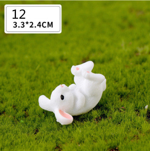 Cute Rabbit Micro Landscape Home Ornaments