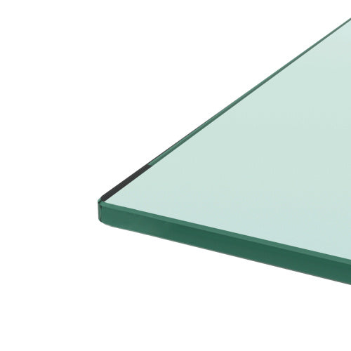 Table basse rectangulaire en verre noir, table basse transparente, table d'appoint moderne pour salon, mobilier de salon