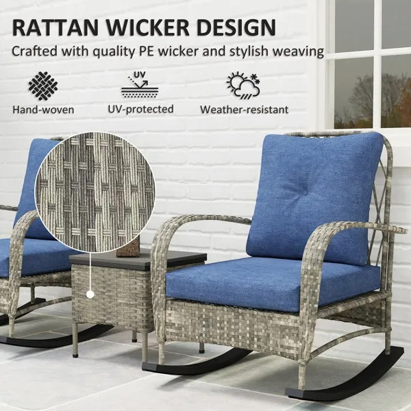 Rattan Chaise Lounge Chair, Wicker Set Outdoor Garden Patio Furniture